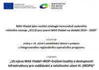 Modifikace 10. výzvy (ZŠ) MAS Vladař - IROP 5