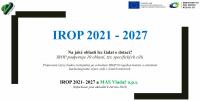 IROP 2021 - 2027 a oblast podpory